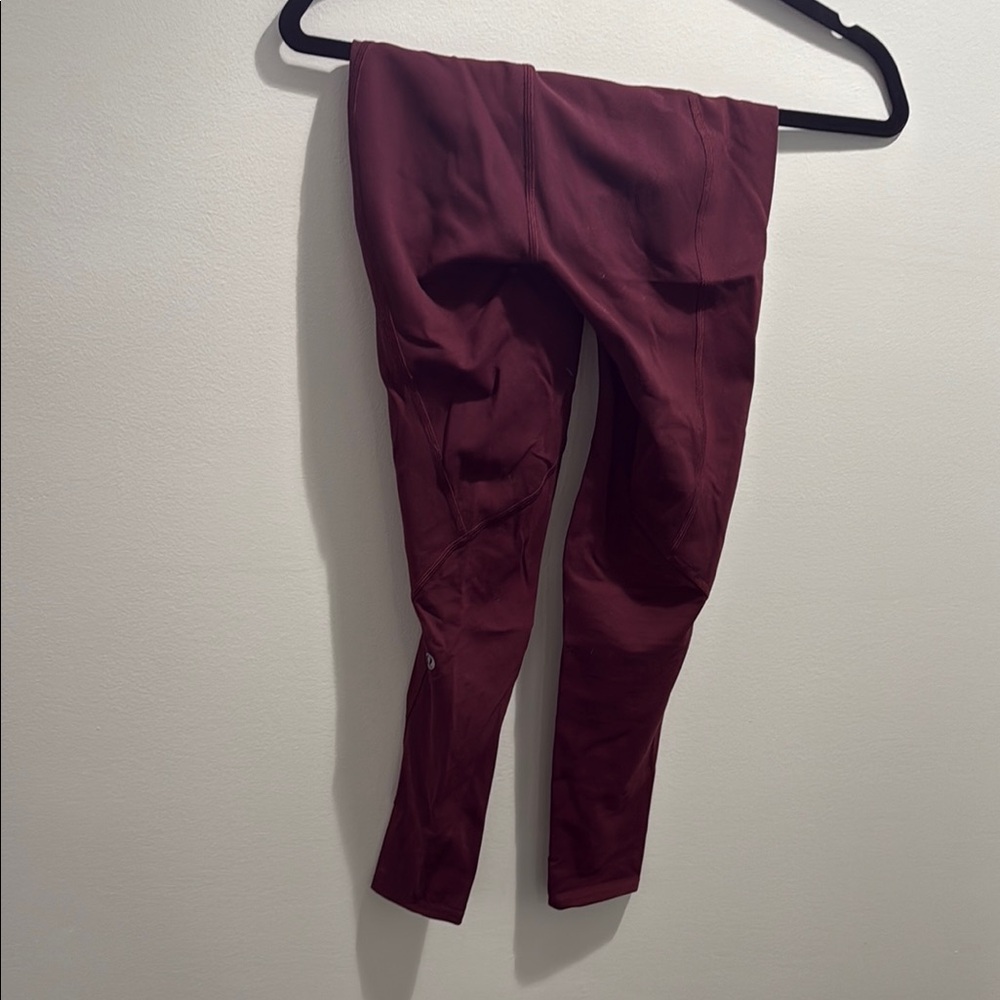 lululemon athletica Burgundy Leggings